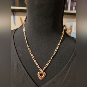 Elegant Gold Heart Necklace